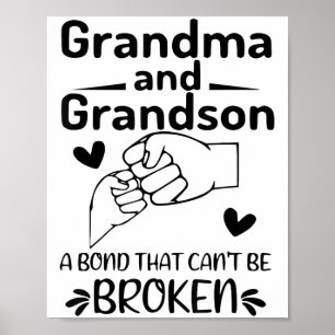Poster Grand-mère et grand-fils une obligation qui ne peu