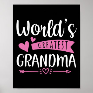 Poster Grand-mère Fête des mères Plus grand desig de gran