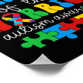 Poster Grand-Mère Fière D'Un Puzzle De Sensibilisation su (Coin)