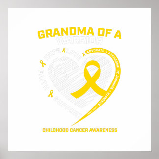 Poster Grand-mère Grandson Petite-fille Cadeau pour enfan