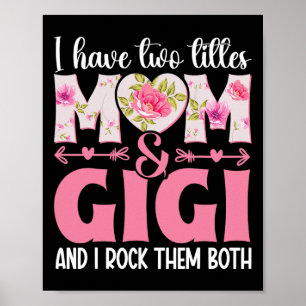 Poster Grand-Mère J'Ai Deux Titres Maman Et Gigi