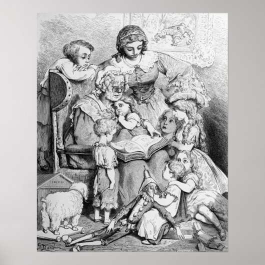 Poster Grand-mère lui raconte une histoire (Devant)