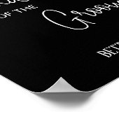 Poster Grand-mère noire du Mariage commémoratif Groom (Coin)