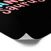 Poster Grand-mère Saurus Enfants Fête d'anniversaire de d (Coin)