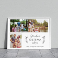 Grand-mère ton collage photo grand-parents cadeau