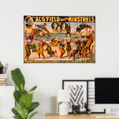 Poster Grand Minstrels - Bunch of Clowns à la plage (Bureau à domicile)