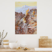 Poster Grand mouton de la corne par Charles M Russell (Cuisine)