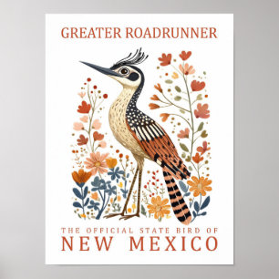 Poster Grand Oiseau du Nouveau-Mexique USA