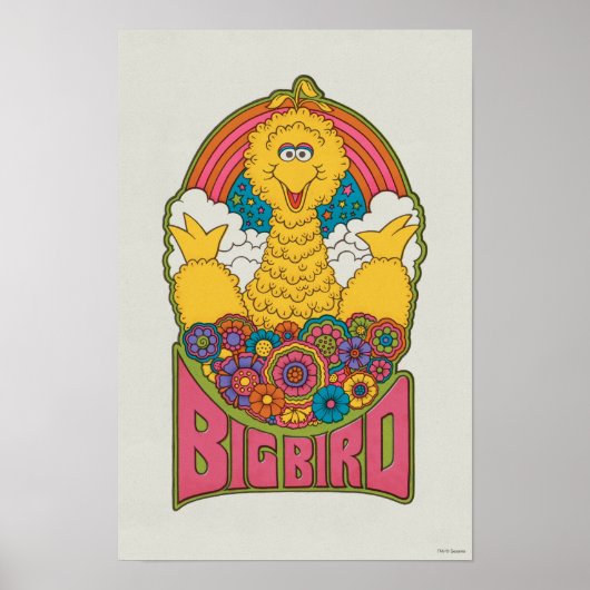 Poster Grand Oiseau | Psychedelique (Devant)