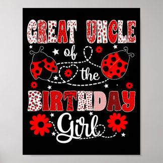 Poster Grand-oncle de la filleuse de l'anniversaire - coc