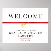 Poster Grand Opening Welcome Sign (Devant)