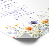 Poster Grand ouverture fleur sauvage (Coin)