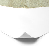 Poster Grand papillon blanc isolé (Coin)