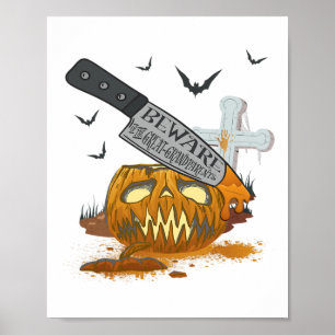 Poster Grand-parents Funny Halloween Party