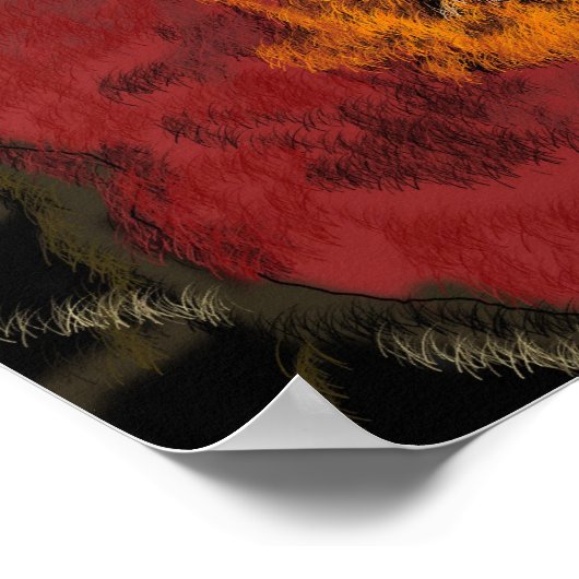 Poster grand pavot (Coin)