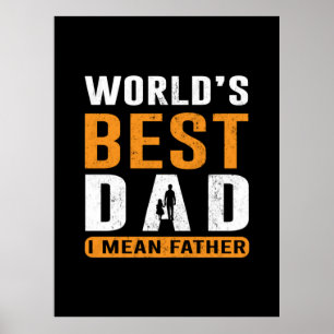 Poster Grand-père Cadeau Je Veux Dire Père