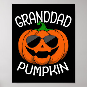 Poster Grand-père Citrouille porter des lunettes de solei