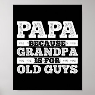 Poster Grand-Père cool Papi Art Pour Hommes Grand-Père Pa