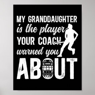 Poster Grand-père de hockey sur gazon drôle joueur de hoc