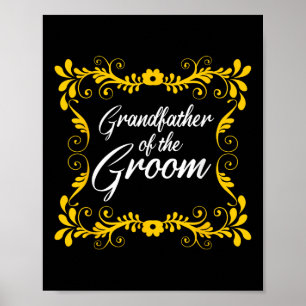 Poster Grand-père du marié, tenue de soirée de demoiselle