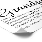 Poster Grand-père, grand-père, papa définition (Coin)