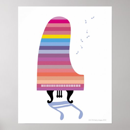 Poster Grand piano du Colorful (Devant)
