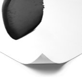 Poster Grand portrait de requin blanc moderne (Coin)