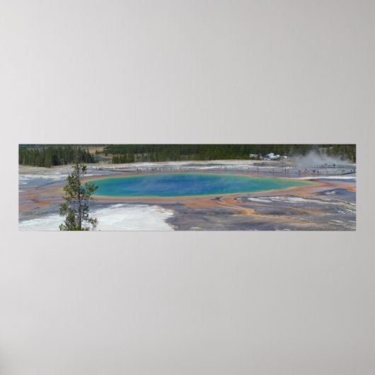 Poster Grand Prismatic Spring Parc national de Yellowston (Devant)