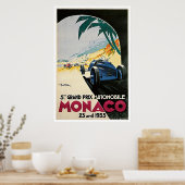 Poster Grand Prix automobile de Monaco (Cuisine)