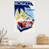 Poster Grand Prix automobile de Monaco 1952 (Cuisine)