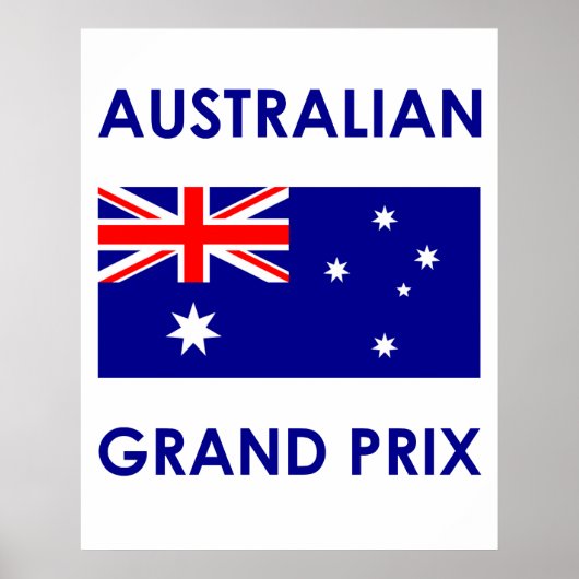 Poster Grand Prix d'Australie (Devant)