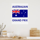 Poster Grand Prix d'Australie (Cuisine)