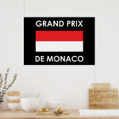 Poster Grand Prix De Monaco (Cuisine)