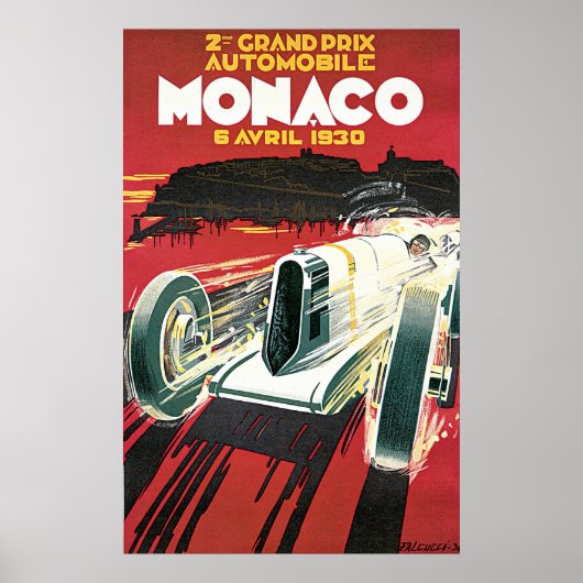 Poster Grand Prix de Monaco 1930 (Devant)