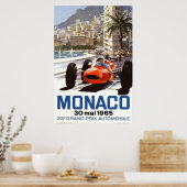 Poster Grand Prix de Monaco 1965 (Cuisine)