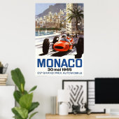 Poster Grand Prix de Monaco 1965 (Bureau à domicile)