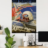 Poster Grand Prix de Saint-Sébastien 1935 (Bureau à domicile)