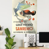 Poster Grand Prix de San Remo (Bureau à domicile)