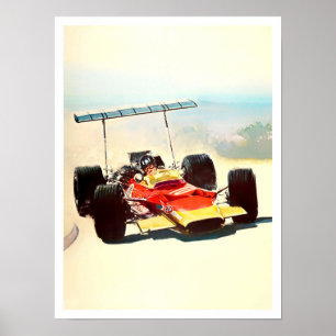Poster Grand Prix Graham Hill Lotus 1969
