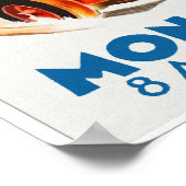 Poster Grand Prix Monaco 1937 aquarelle (Coin)