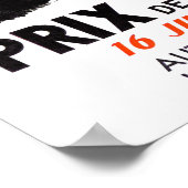 Poster Grand Prix vintage de Paris 1957 (Coin)