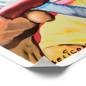 Poster Grand Prix vintage de Reims 1962 (Coin)