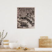 Poster Grand rassemblement maçonnique au Royal Albert (Cuisine)