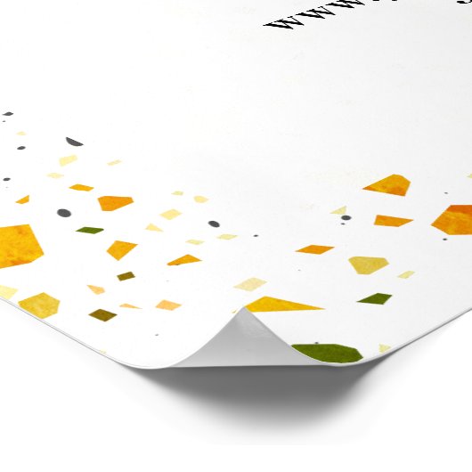 Poster Grand Réouverture Désert Terrazzo (Coin)