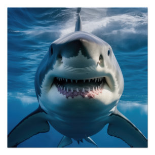 Poster Grand requin blanc