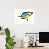 Poster Grand requin blanc Swoosh (Bureau à domicile)