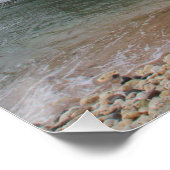 Poster Grand rocher de la Barbade à Bathsheba (Coin)