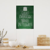 Poster Grand romancier américain Epic Motto (Cuisine)