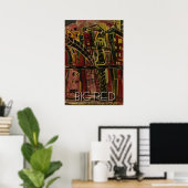 Poster Grand Rouge (Bureau à domicile)