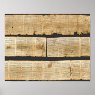 Poster Grand Rouleau d'Isaïe Manuscrits de la mer Morte 1